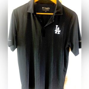 Columbia Dodgers logo golf polo